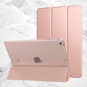 MoKo iPad 9.7 2017/2018 Cover Rose Gold Wake/Sleep Trifold A1893,A1954,A1822,/23